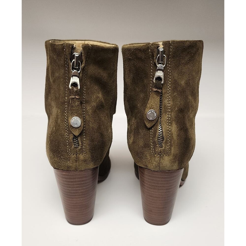 Rag & Bone Women's Classic Newbury Suede Leather Olive Green Bootie Shoes US 7.5 - Picture 7 of 11